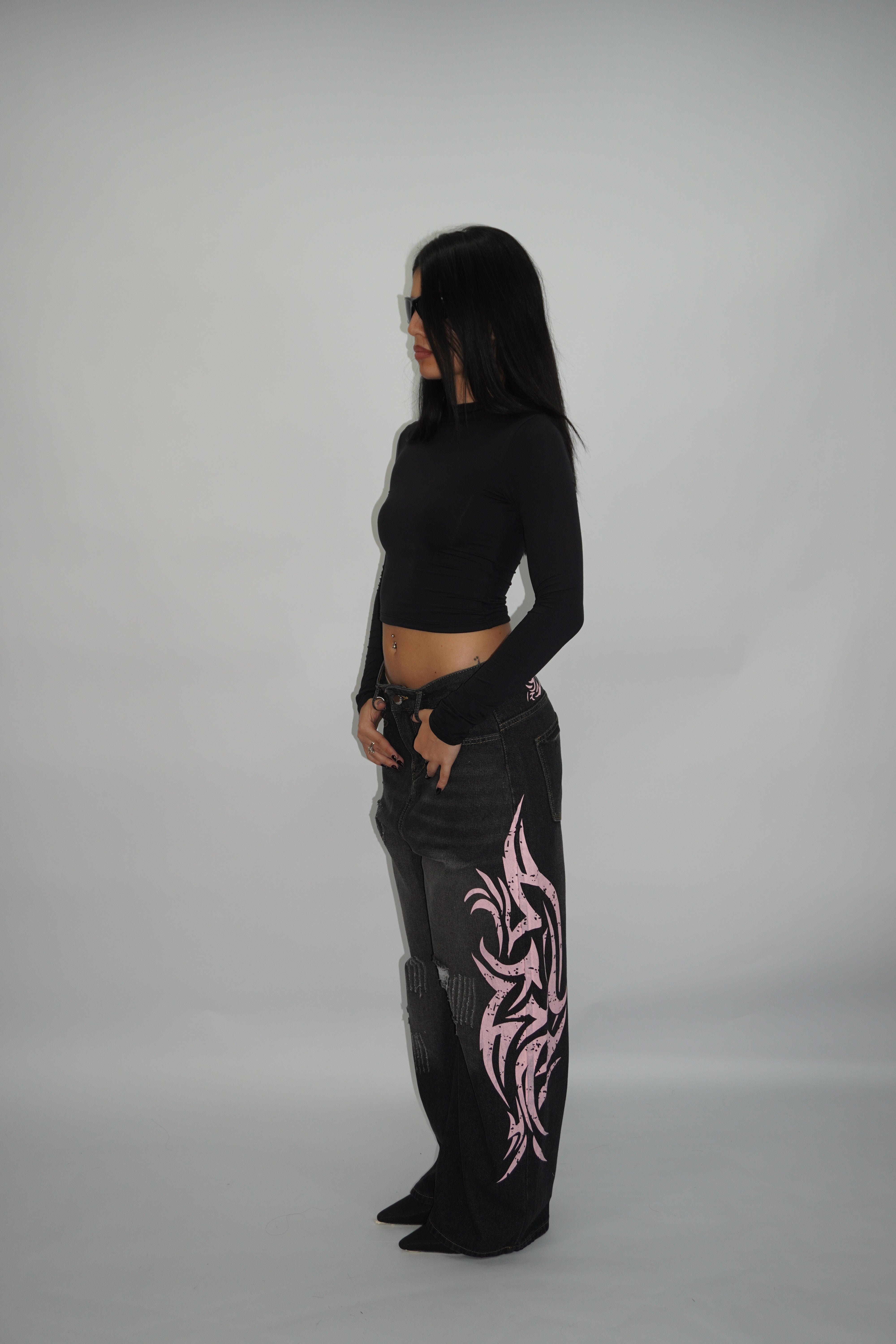 Jeans Wide Pink