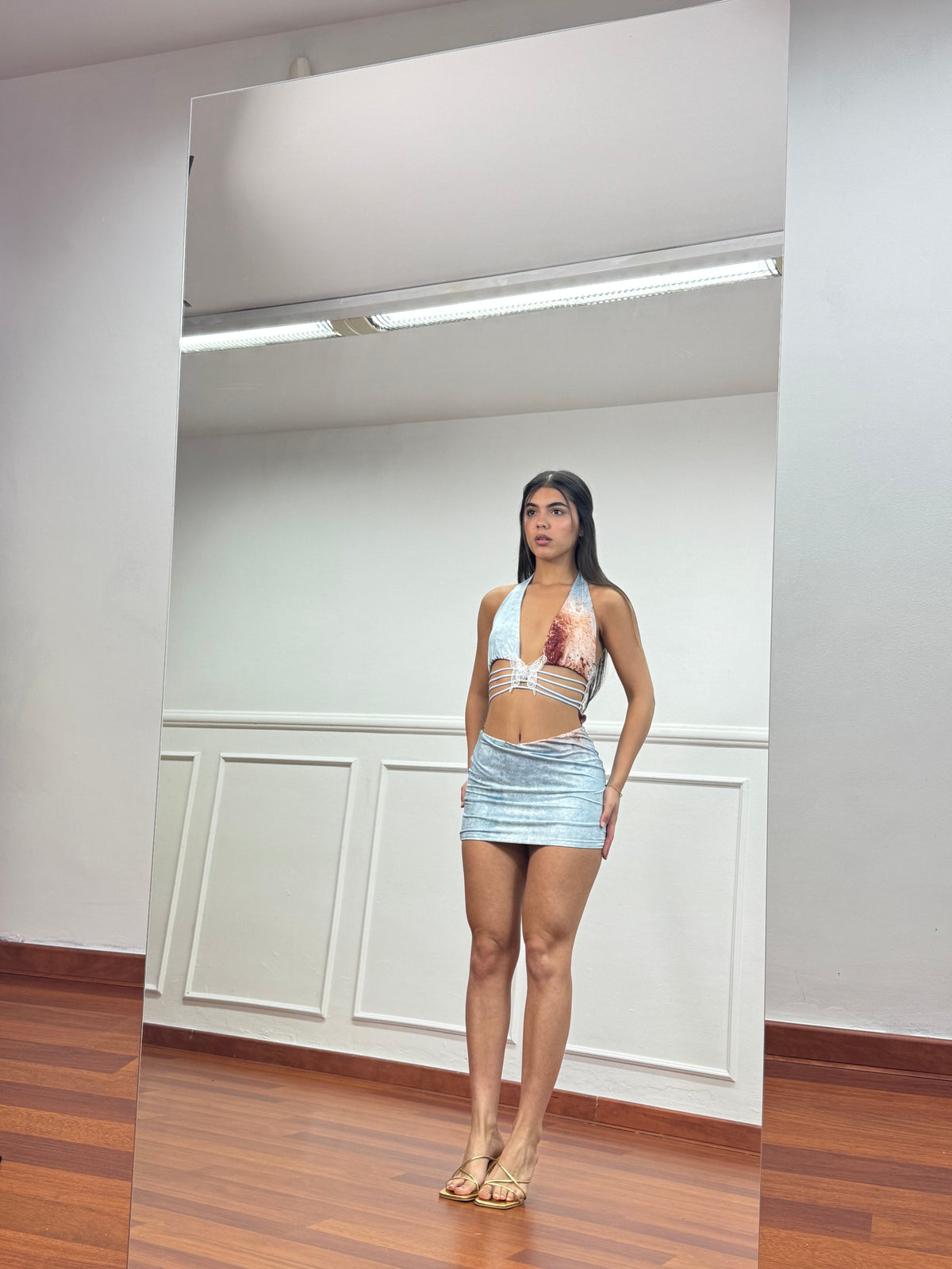 Mini Dress Batterfly